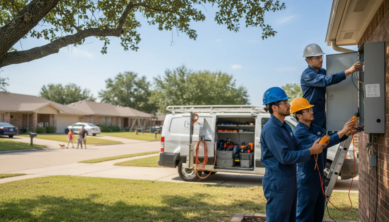 Certified electrician providing emergency electrical services in Hickory Ridge, AR